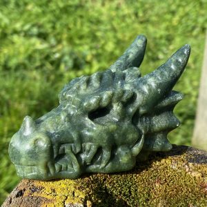 Tête dragon jade